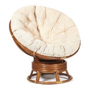 Кресло-качалка PAPASAN/ПАПАСАН w 23/01 B /с подушкой/ 115х78х104 см, Pecan (орех), ткань Старт