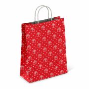 Крафт-пакет бумажный «Сюрприз» 22х12х25 см, с кручеными ручками, плотность 100 г/м2, белый, 113150