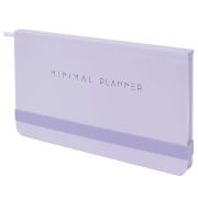 Еженедельник недатированный с резинкой 171х93 мм, BRAUBERG, твердый, 64 л., «Minimal», сиреневый, 116308