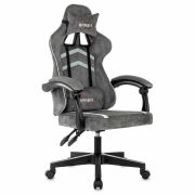 Кресло компьютерное BRABIX «Shooter GM-123», 2 подушки, ткань, серое, 533192