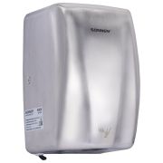 Сушилка для рук ВЫСОКОСКОРОСТНАЯ АНТИВАНДАЛЬНАЯ SONNEN K2020, 1000 Вт, 100 м/с, IPX3, 72 дБ, нержавеющая сталь, 607193