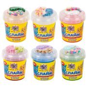 Слайм (лизун) с наполнителями МИКС, 140 г, ассорти 6 видов, JOLLY JOT (ДЖОЛЛИ ДЖОТ), 665950