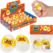 Игрушка-антистресс «КРУТОЙ ЗАМЕС. ЗАЛИПЛЮЩ. ЯЙЦА ВКРУТУЮ», 5,5х4,5х4 см, 2 штуки, 1TOY, Т25985
