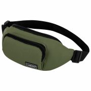 Сумка на пояс HEIKKI RIO (ХЕЙКИ), карман, регулируемый ремень, хаки, 30х12x10 см, 272616