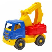 Машина-экскаватор пластиковая, 16 см, без механизмов, РК, И-7977, И-7976