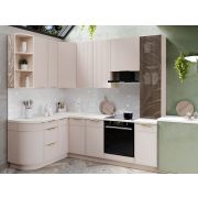 DaVita Кухонный гарнитур угловой с витриной Флоренция 107 223