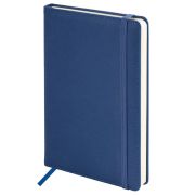 Ежедневник недатированный А5 138х213 мм, BRAUBERG «Base», под кожу, 160 л., синий, 116258