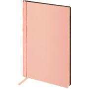 Блокнот А5 138x213 мм, BRAUBERG «Personal», под кожу, 80 листов, клетка, розовый, 116611