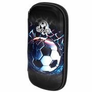 Пенал ЮНЛАНДИЯ, 1 отделение, 1 откидная планка, карман, EVA покрытие soft-touch, 22х10х5 см, «Soccer Club», 273186