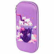 Пенал ЮНЛАНДИЯ, 1 отделение, карман, полиэстер/EVA, 22х10х5 см, «Bubble tea», 273190