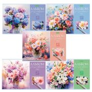 Альбом для рисования А4 20 л., скоба, обложка офсет, HATBER ECO, 205х290 мм, «Искусство букета», 085857, 20А4C