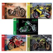 Альбом для рисования А4 32 л., спираль, обложка картон, HATBER, 198х300 мм, «Мото» (5 видов), 074763, 32А4Всп