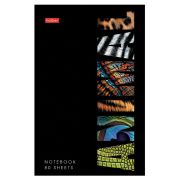 Блокнот А5 80 л., на скобе, картон, клетка, глянцевая ламинация, HATBER, «Animals print», 086090, 80Б5лВ1_31343
