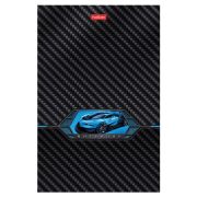 Блокнот А5 96 л., на скобе, картон, клетка, глянцевая ламинация, HATBER, AutoCarbon, 086107, 96Б5лВ1_29380