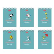 Блокнот МАЛЫЙ ФОРМАТ А7, 40 л., гребень, картон, клетка, HATBER, «Мой любимый блокнот», 081193, 40Б7В1гр