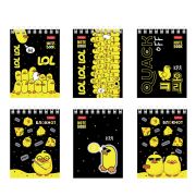 Блокнот МАЛЫЙ ФОРМАТ А7, 60 л., гребень, картон, клетка, HATBER, «Утиные истории», 081168, 60Б7В1гр