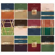 Тетради предметные, КОМПЛЕКТ 12 ПРЕДМЕТОВ, 48 л., матовая ламинация, фольга, BRAUBERG «GOLDY», 405178