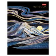 Тетрадь на кольцах А5 175х215 мм, 160 л., твердый картон, клетка, HATBER, «Золотые склоны гор», 081597, 160ТК5В1_29685