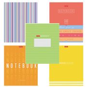 Тетрадь А5 48 л., HATBER скоба, клетка, обложка картон, «Ассорти - Выпуск №2» (микс в спайке), 087346, 48Т5В1