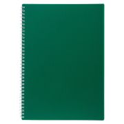 Тетрадь обложка пластик, А4, 80 л., гребень, клетка, HATBER, «VELVET» Зеленая, 081563, 80Т4В1гр_01607