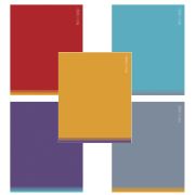 Тетрадь обложка пластик, А5, 48 л., скоба, клетка, HATBER, «PROстиль» (микс в спайке), 090231, 48Т5В1пл