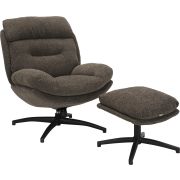 Кресло мягкое Everprof Kiwi Ткань Темно-коричневый