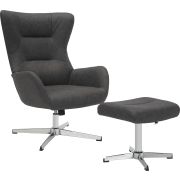 Кресло мягкое Everprof Apple Ткань Темно-серый