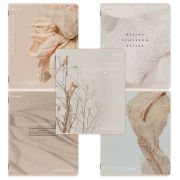 Тетрадь А5, 48 л., BRAUBERG, скоба, клетка, SoftTouch, «Пастельная», (микс в спайке), 405330