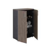 Шкаф NW 1280 закрытый темный орех/антрацит