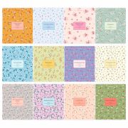 Тетради предметные, КОМПЛЕКТ 12 ПРЕДМЕТОВ, 48 л., рельефный картон, BRAUBERG «BLOSSOM», 405179