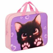 Папка на молнии с ручками BRAUBERG А4, 1 отделение, полиэстер, 80 мм, «Paw prints», 273300