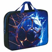 Папка на молнии с ручками BRAUBERG А4, 1 отделение, полиэстер, 80 мм, «Score goal», 273304