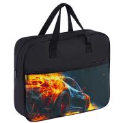 Папка на молнии с ручками BRAUBERG А4, 1 отделение, карман на молнии, 80 мм, «Speed increase», 273312