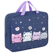 Папка на молнии с ручками BRAUBERG KIDS А4, 1 отделение, полиэстер, 80 мм, «Anti-gravity», 273313