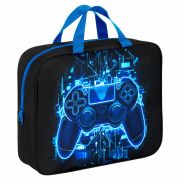 Папка на молнии с ручками BRAUBERG KIDS А4, 1 отделение, полиэстер, 80 мм, «Digital gamepad», 273316