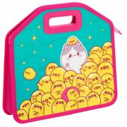 Папка-сумка ЮНЛАНДИЯ, 1 отделение, фетровые ручки, 34х30х11 см, «Duck tales», 273380