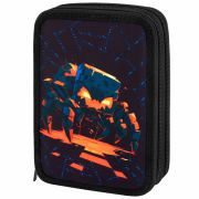 Пенал BRAUBERG, 2 отделения, полиэстер, 21х14 см, «Fire spider», 273537