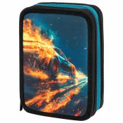 Пенал BRAUBERG, 3 отделения, полиэстер, 21х14 см, «Speed increase», 273539