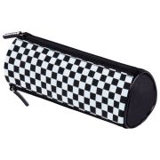 Пенал мягкий BRAUBERG, 3 отделения, нейлон, 21х7х7 см, «Black and White», 273582