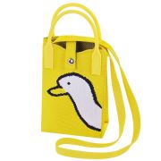Сумочка-органайзер повседневная HEIKKI KNIT (ХЕЙКИ) кросс боди, вязаная, 17х12х5 см, «Yellow goose», 273791