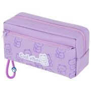 Пенал ЮНЛАНДИЯ ЮНИОР, 2 отделения, «Cool vibes», 21х9х8 см, 273821