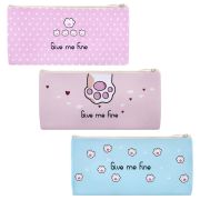 Пенал-конверт ПИФАГОР, 1 отделение, ПВХ, ассорти «Pawesome», 22х10 см, 273825