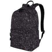 Рюкзак HEIKKI DREAM (ХЕЙКИ) универсальный, с карманом для ноутбука, эргономичный, «Crazy cats», 42х26х14 см, 273853