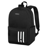 Рюкзак HEIKKI ENERGETIC (ХЕЙКИ) универсальный, эргономичный, «Strips», черный, 43х30х16 см, 273860