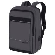 Рюкзак HEIKKI ELECT (ХЕЙКИ) универсальный, отделение для ноутбука, USB-порт, серый, 44х30х16 см, 273863