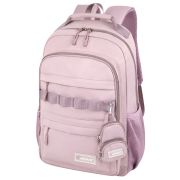 Рюкзак HEIKKI FUSION (ХЕЙКИ) универсальный, 2 отделения, отделение для ноутбука, c КОШЕЛЬКОМ, пыльная роза, 44х31х14 см, 273867