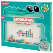 Мозаика магнитная развивающая для детей «Крокодил», стилус, 101 магнит, 10 карточек, BAMBOX (БАМБОКС), 665890