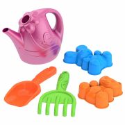Набор для игр в песке: лейка, совочек, грабельки, 2 формочки «Животные», НОРДПЛАСТ, 196