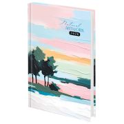 Ежедневник датированный 2026 145х215 мм, А5, STAFF, ламинированная обложка, «Живопись», 117329