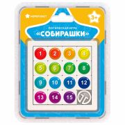 Игра логическая «Собирашки», пластик, размер поля 10х10 см, 15 фишек, фишка 2х2см, НОРДПЛАСТ, 812